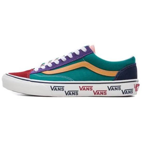 Vans Style 36 Skateboarding Shoes Unisex Low-top Red/Blue/Green