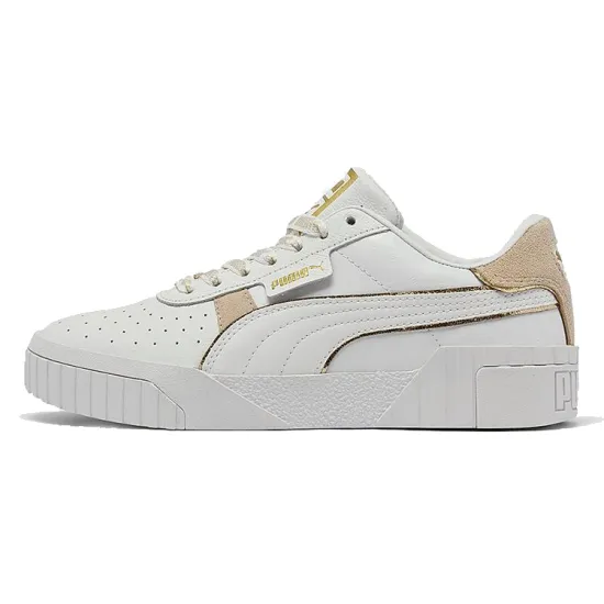 PUMA CALI Skateboarding Shoes Women's Low-top White/Khaki