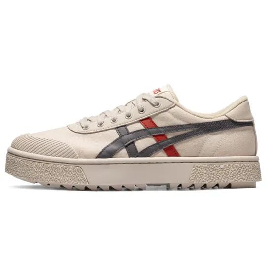 Asics Gel-Court Trail Skateboarding Shoes Men Low-top Off-white/dark Gray