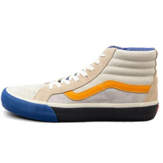 Vans SK8 Skateboarding Shoes Unisex High-top White/Royal Blue/Fern Green