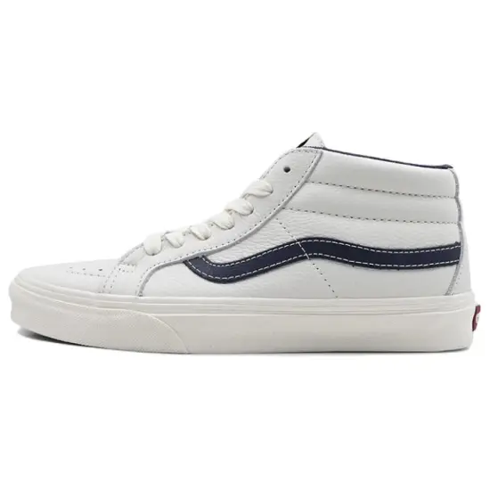 Vans SK8 Skateboarding Shoes Unisex Mid-top White/blue