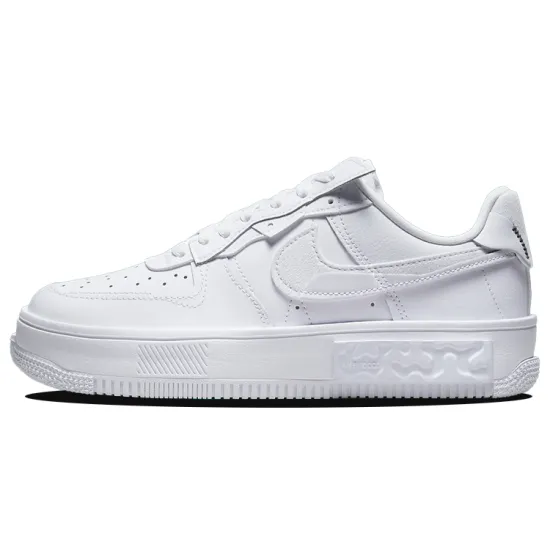 Nike Air Force 1 Low Fontanka Triple White Multi Color Swoosh Women's