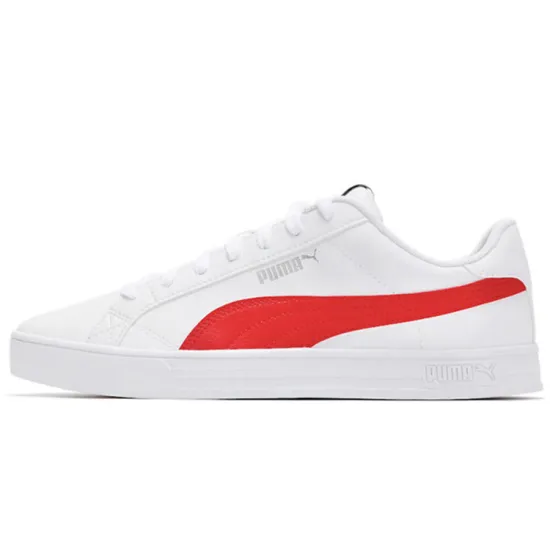 Puma Smash Vulc V3 Lo 'White High Risk Red'