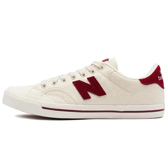 New Balance NB Pro Court Skateboarding Shoes Unisex Low-top Off-white/red