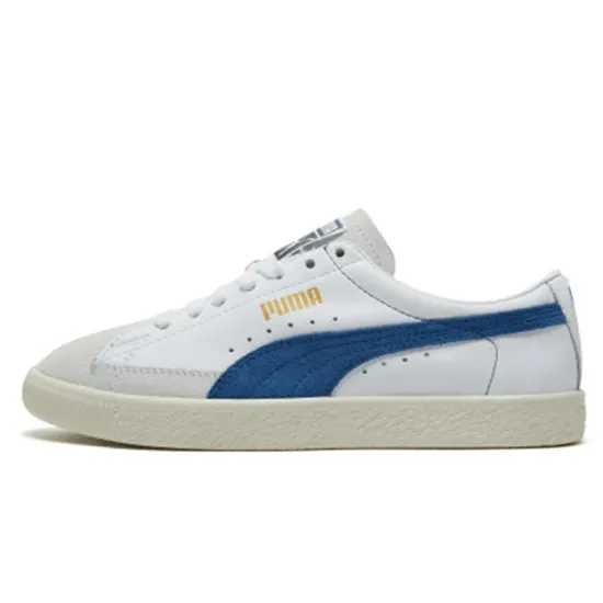 PUMA Basket Skateboarding Shoes Unisex Low-top Blue/White