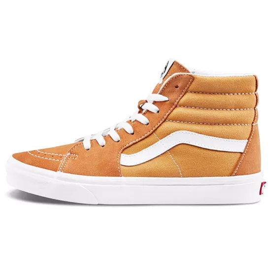 Vans SK8 Skateboarding Shoes Unisex High-top Ginger Yellow