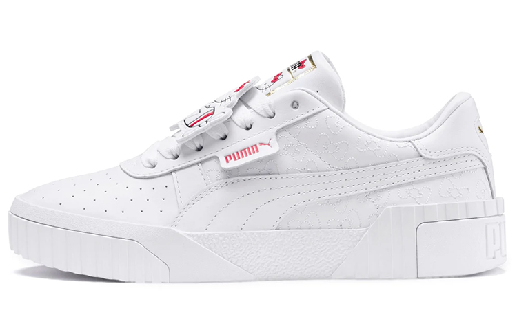 Hello Kitty/Katty x кожзаменитель MA модные Низкая банда панель обувь женский белый