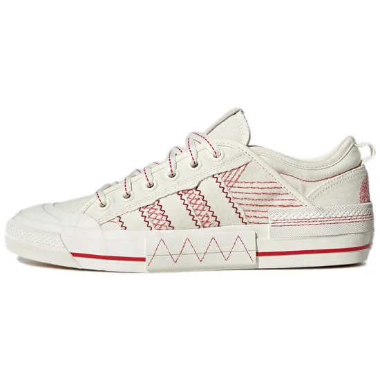 adidas originals NIZZA Series Skateboarding Shoes Unisex Low-top White/Red