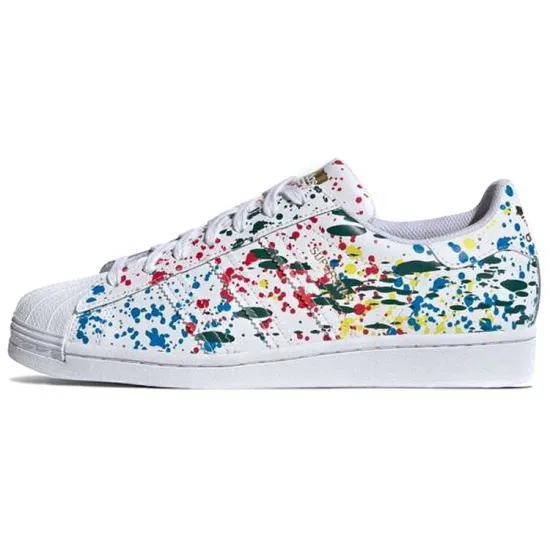 Adidas Originals Superstar Splashes Splatter And Drips White