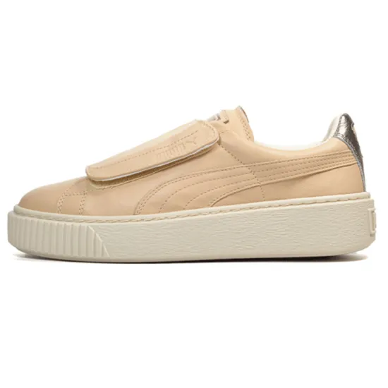 PUMA Platform Skateboarding Shoes Women's Low-top Brown