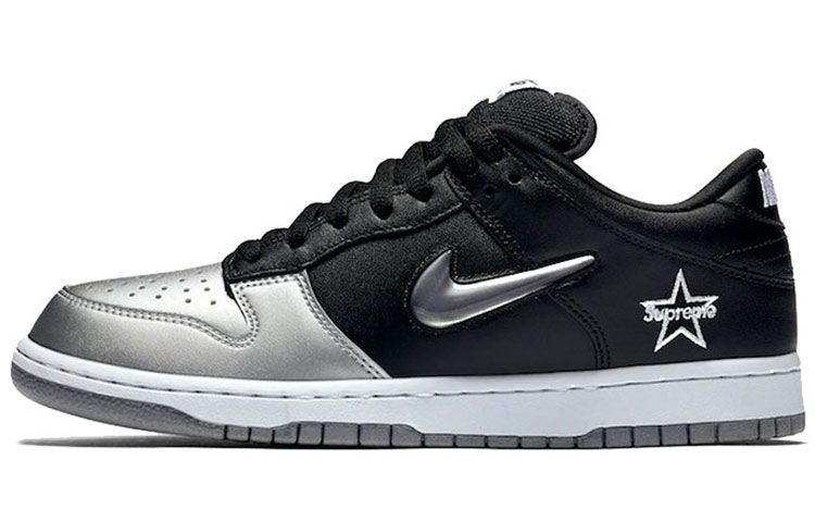 Supreme x Nike Dunk SB Low Metallic Silver