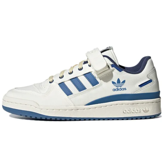 Adidas Originals FORUM Skateboard Shoes Unisex Low-top White/Blue