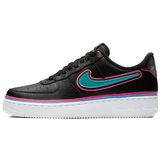 Nike Air Force 1 Low Sport NBA Black Blue Gale Laser Fuchsia