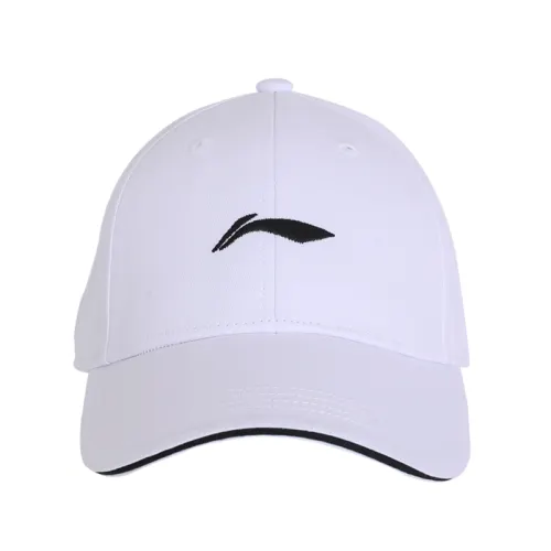 Li Ning Cotton Baseball Caps Unisex White