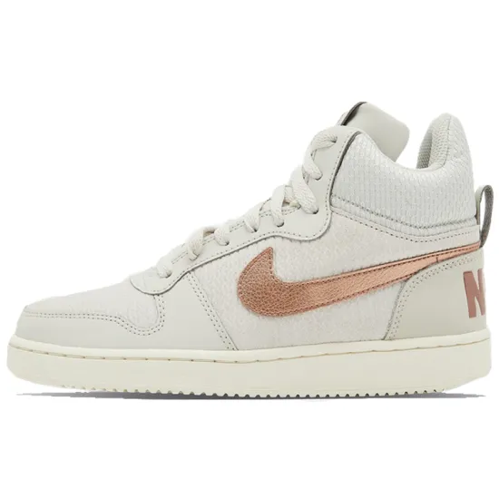Nike Court Borough Mid Premium Light Bone Metallic Red Bronze Women's