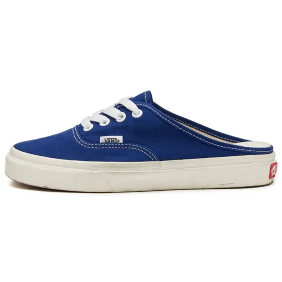 Vans Authentic Skateboarding Shoes Unisex Low-top White/Royal Blue/Fern Green