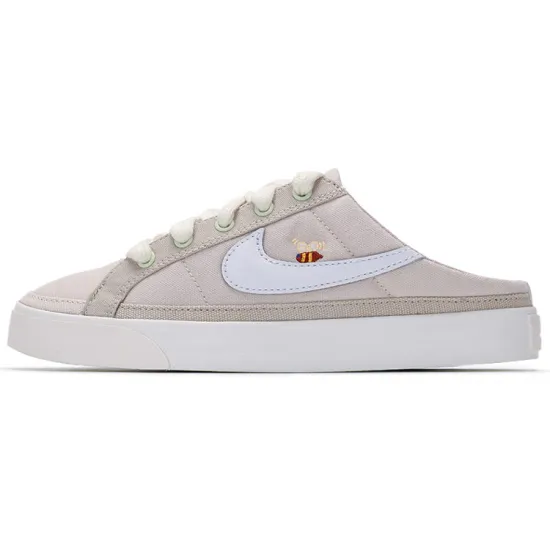Nike Court Legacy Skateboarding Shoes Women's Low-top Pearl White / White / Sail White / Oxford Pink / Ice Green Yellow / Garcinia Cambogia