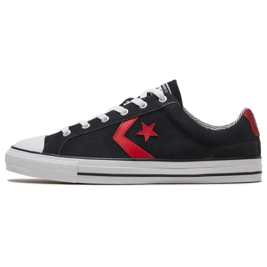 Converse Star Player 76 Skateboarding Shoes Unisex Low-top Black/Red
