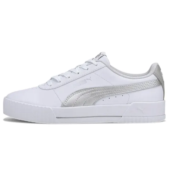 Puma Carina Series Skateboarding Shoes Women's Low-top White/Silver