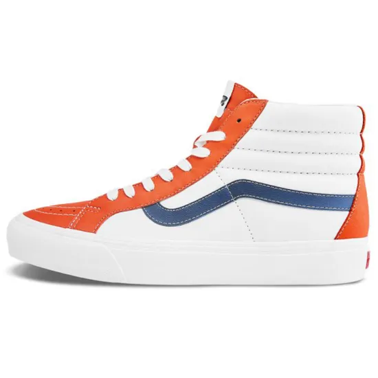 Vans SK8 Skateboarding Shoes Unisex High-top White/Orange