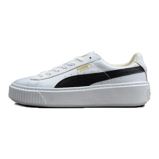 Puma Platform Skateboarding Shoes Unisex Low-top Black/white