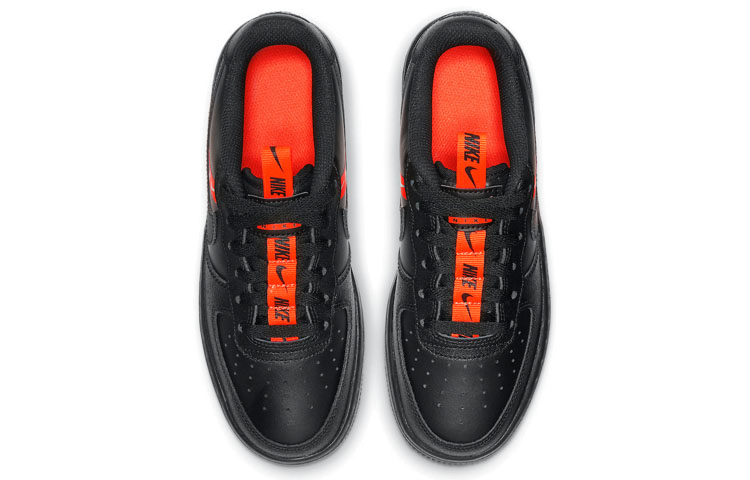 Nike Air Force 1 Low LV8 KSA Worldwide Pack Black Total Orange (GS) - 3