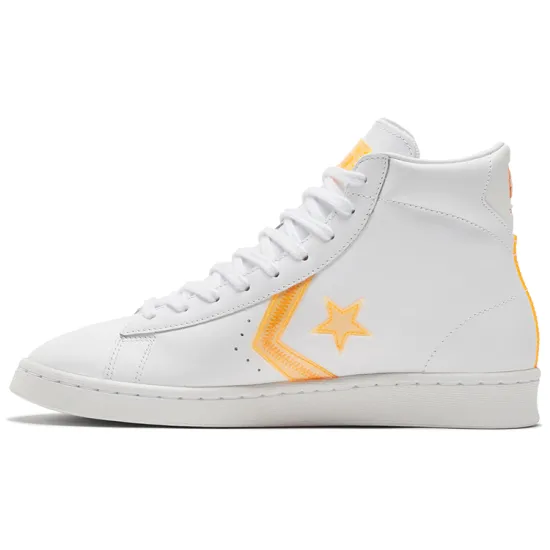 Converse Pro Leather Hi Hi-Vis White Flash Orange
