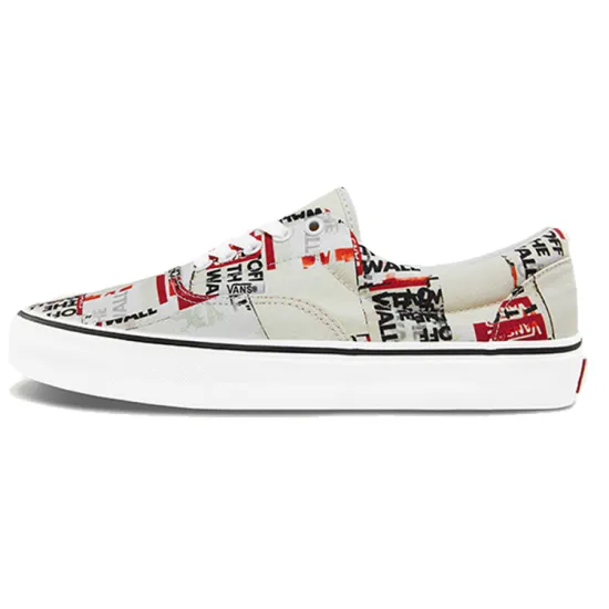 Vans Era Skateboarding Shoes Unisex Low-top Gray/Red