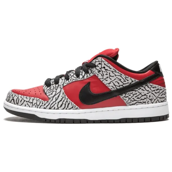 Nike Sb Dunk Low Supreme Red Cement The Design Museum Charity Campaign