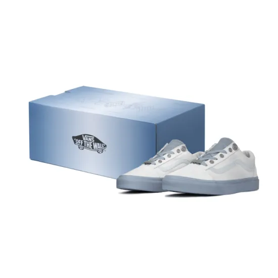 C2H4 x Vans Old Skool Low Top Skateboard Shoes Unisex Gray White
