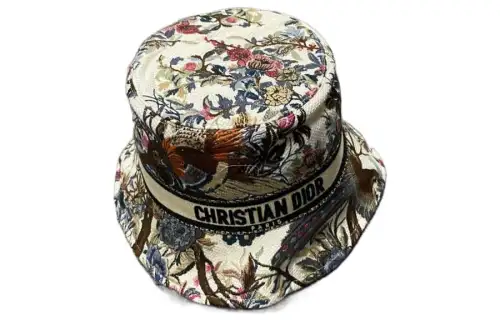 DIOR Cotton Bucket Hats Women's Multicolor