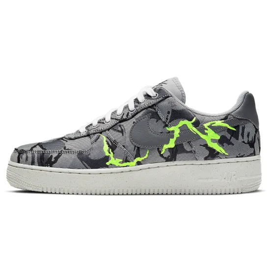 Nike Air Force 1 Low '07 Lx Light Smoke Grey Camo Embroidery