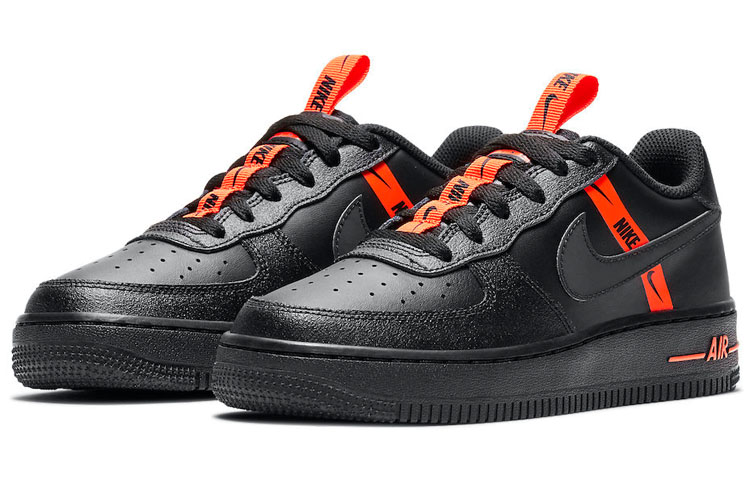 Nike Air Force 1 Low LV8 KSA Worldwide Pack Black Total Orange (GS) - 2
