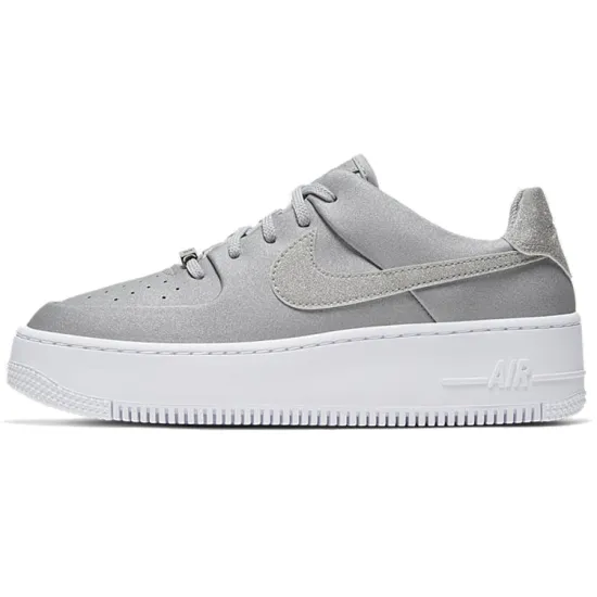 Nike Air Force 1 Skateboarding Shoes Women's Low-top Gray