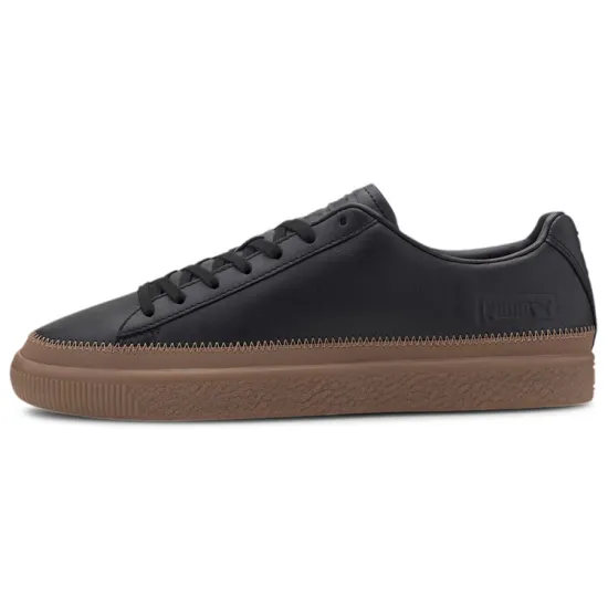 Puma Basket Skateboarding Shoes Unisex Low-top Black