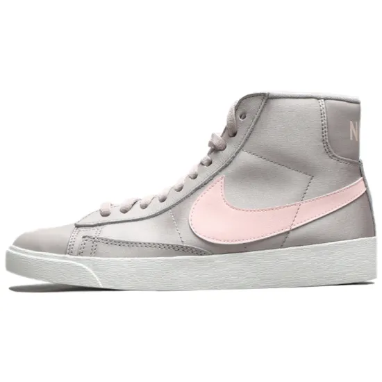 Nike Blazer Mid Skateboarding Shoes Women's Mid-top Heather Gray/Dusty Pink