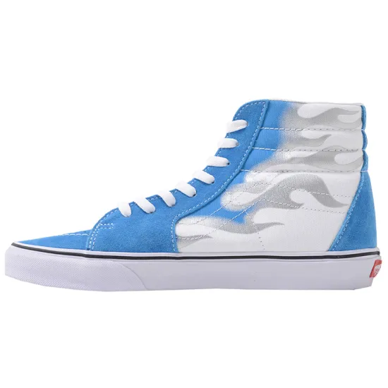 Vans SK8 Skateboarding Shoes Unisex High-top White/Royal Blue/Fern Green