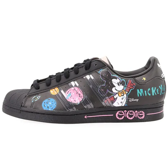 Disney X Adidas Originals Superstar Series Skateboard Shoes Unisex Low-top Black