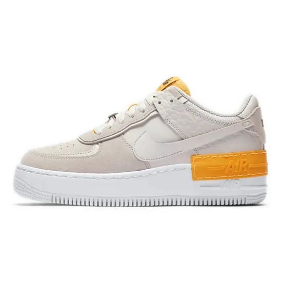 Nike Air Force 1 Low Shadow Vast Grey Laser Orange Women's