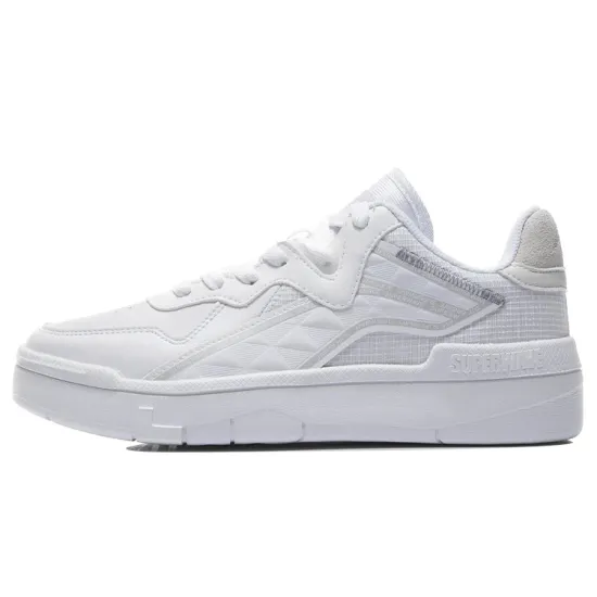 LINING Wave Skateboard Shoes Women's Low-Top White