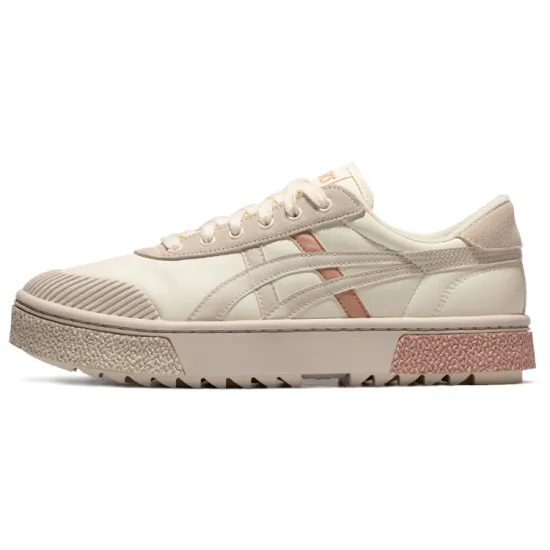 Asics Gel-Court Trail Skateboarding Shoes Women's Low-top Beige/Gray