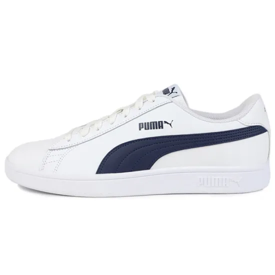 PUMA Smash V2 Skateboarding Shoes Unisex Low-top White/Royal Blue