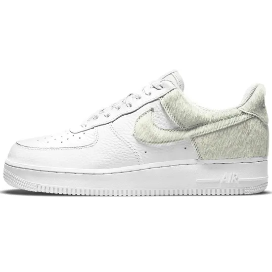 Nike Air Force 1 Low White Pony Hair Heel