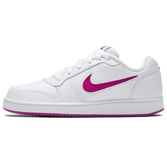 Nike EBERNON Skateboarding Shoes Women's Low-top White/Rose Red