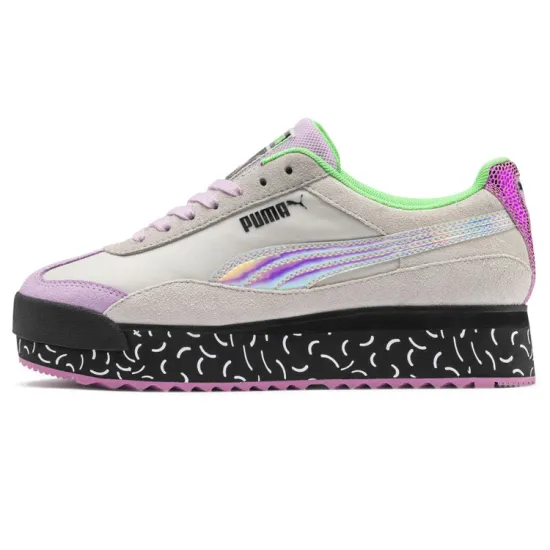 PUMA Roma Skateboarding Shoes Women's Low-top Purple