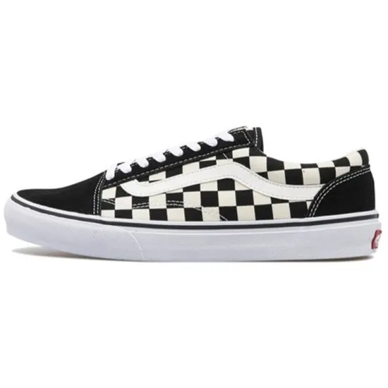 Vans Old Skool Skateboarding Shoes Unisex Low-top Black/White Checkerboard