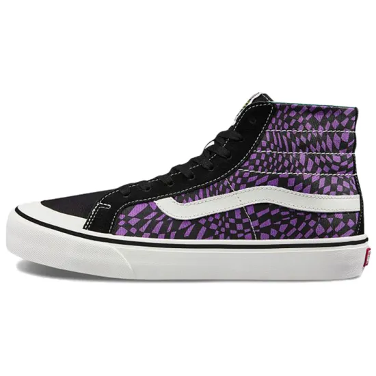 Vans SK8 Skateboarding Shoes Unisex High-top Black/purple