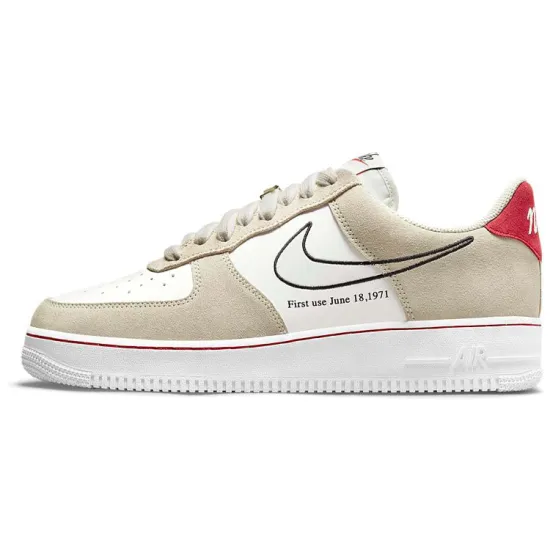 Nike Air Force 1 Low First Use Light Sail Red