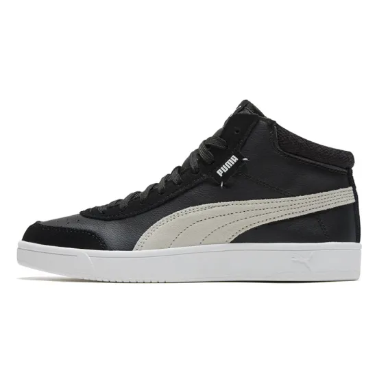Puma Court Legend Skateboarding Shoes Unisex Mid-top Black