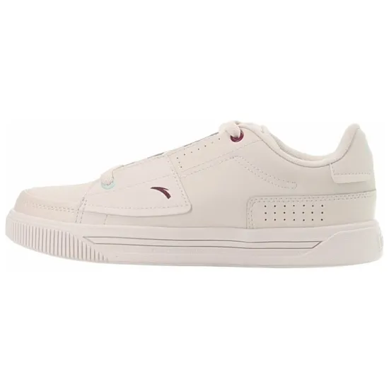 ANTA Life Collection Skateboard Shoes Women's Low-Top Beige Gray/Purple
